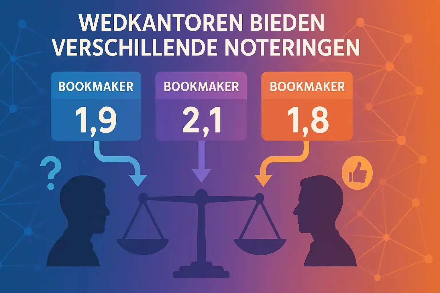 Waarom Odds Verschillen - Bookmakers Vergelijking Visualisatie van waarom verschillende bookmakers verschillende odds aanbieden