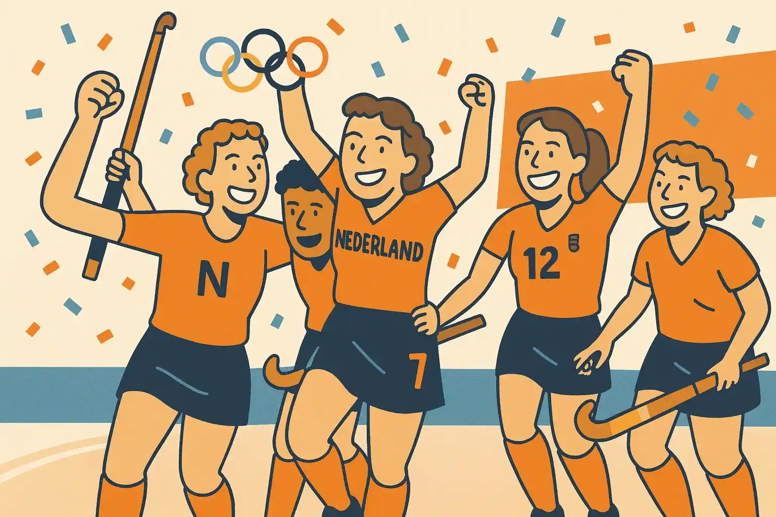 Nederlandse hockeydames winnen eerste olympische goud in Los Angeles 1984