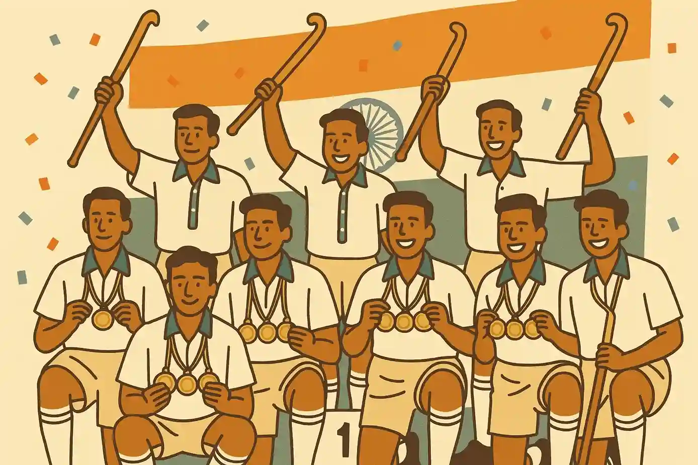 India hockey olympische dominantie met acht gouden medailles door de geschiedenis