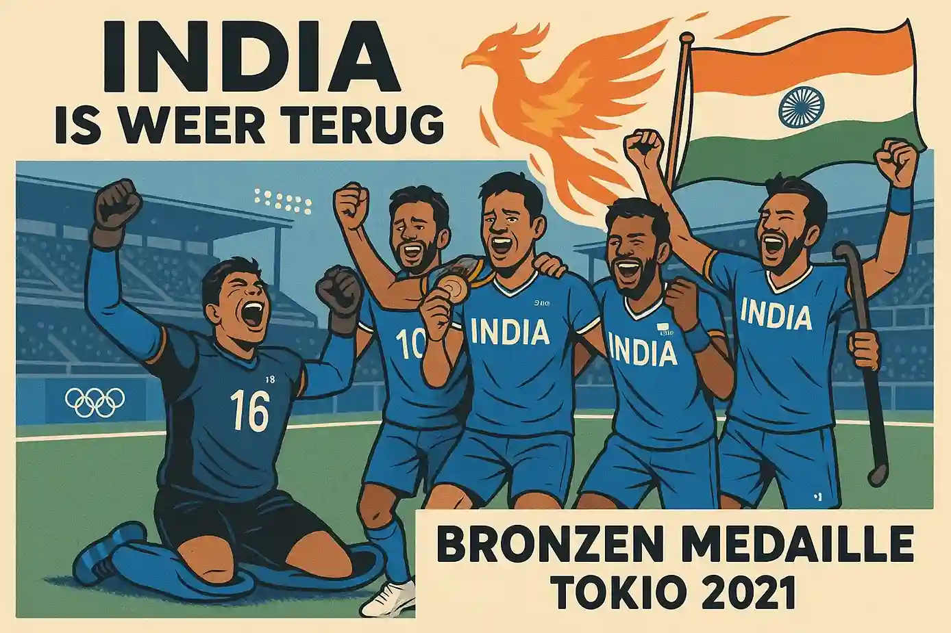 India hockey renaissance met bronzen medailles in Tokio 2021 en Parijs 2024